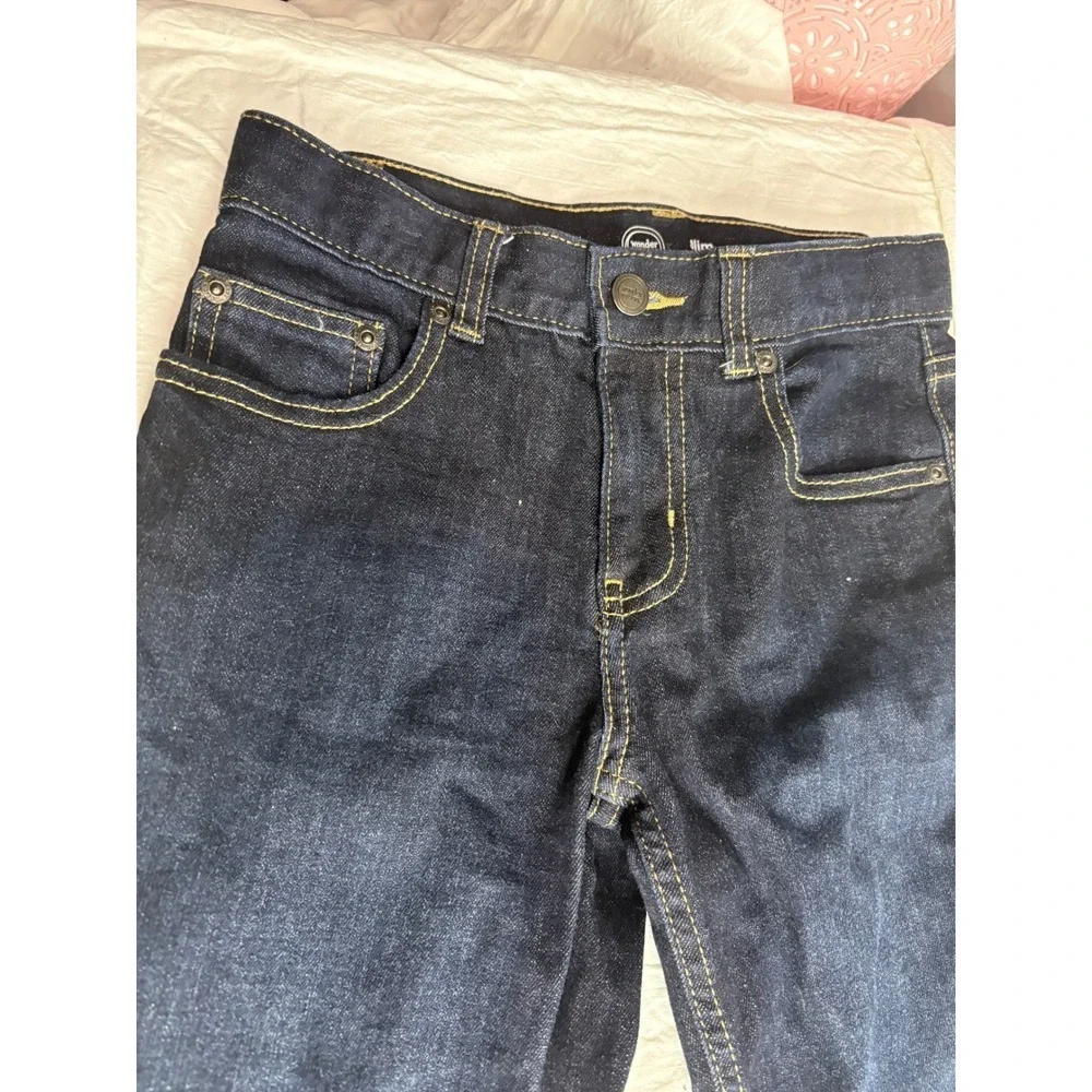 Wonder Nation Slim Dark Wash Jeans Kids Size 10 Adjustable Waist